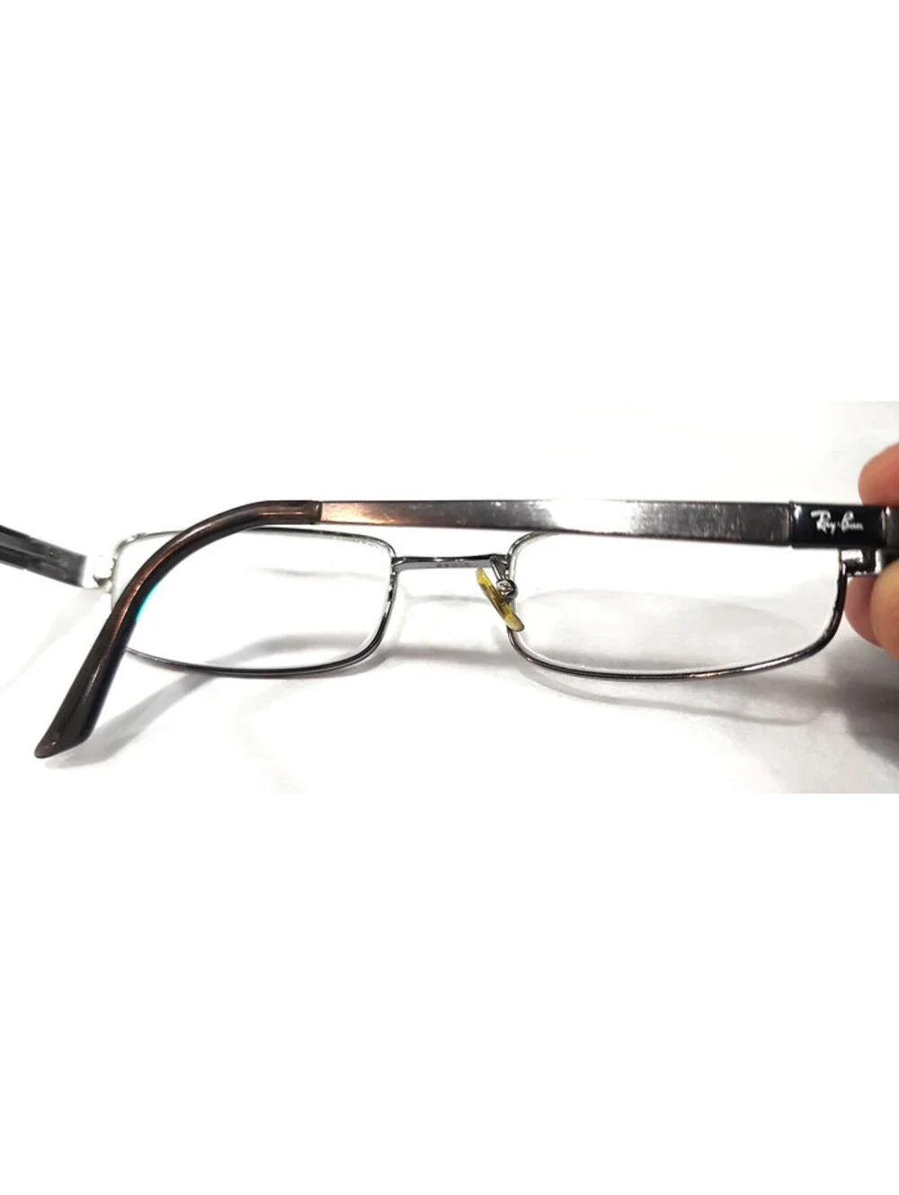 Ray Ban RB6076 2553 Broken Nose Parts Gunmetal Rectangle Eyeglasses 49-19 135